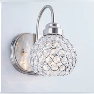 3 Globe Chrome Crystal Vanity Light Shade